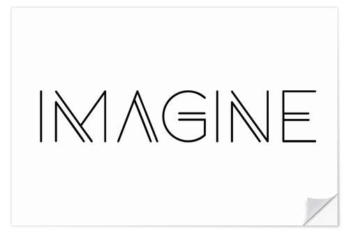 Sticker mural Imagine