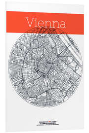 Foam board print Vienna Map County