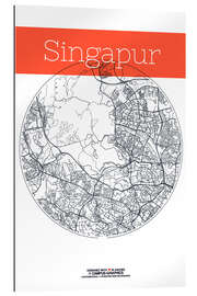 Galleriprint Singapore map circle