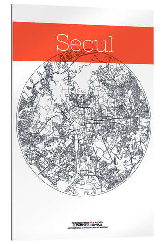 Galleriprint Seoul map circle