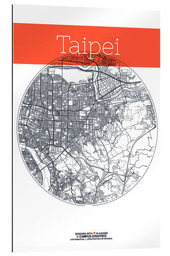 Galleriprint Taipei map circle