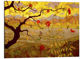 Magnettafel Apfelbaum mit roten Früchten