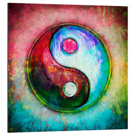 Alubild Yin Yang - Colourful Painting 4