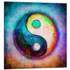 Magnettafel Yin Yang - Colorful Painting 5