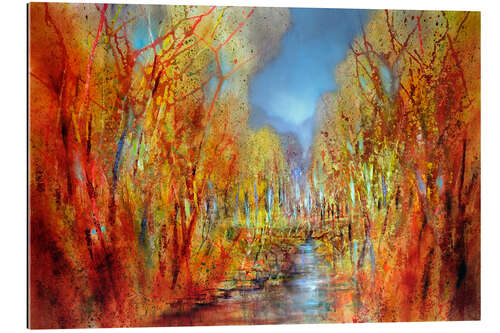 Tableau en plexi-alu Colourful Forest