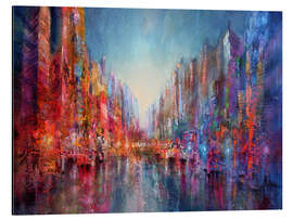 Magnettafel Stadt am fluss 2