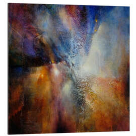 Magnettafel Komposition in braun und blau