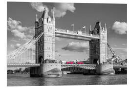 Foam board print London, Tower Bridge Black and White