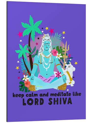 Cuadro de aluminio Lord Shiva