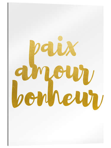 Galleritryck paix amour bonheur