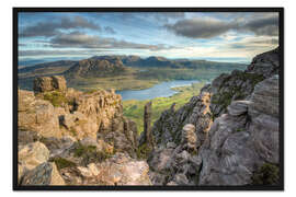 Gerahmter Kunstdruck Auf dem Stac Pollaidh in Schottland