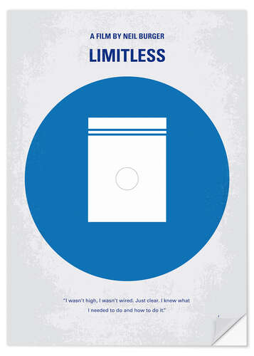 Selvklebende plakat Limitless