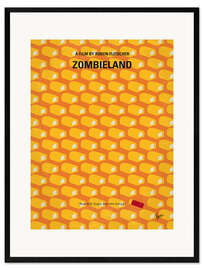 Impressão artística com moldura Zombieland