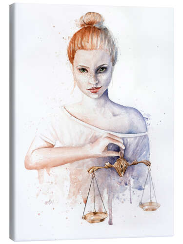 Canvas print Zodiac sign Libra