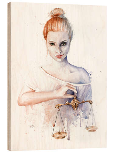 Obraz na drewnie Zodiac sign Libra
