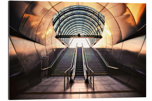 Gallery print Futuristic Metro entrance in Prague