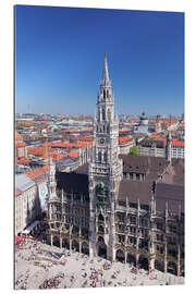 Quadro em plexi-alumínio Town hall, Marienplatz, Munich