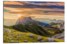 Cuadro de aluminio Sonnenaufgang am Langkofel, Dolomiten, Trentino Alto Adige