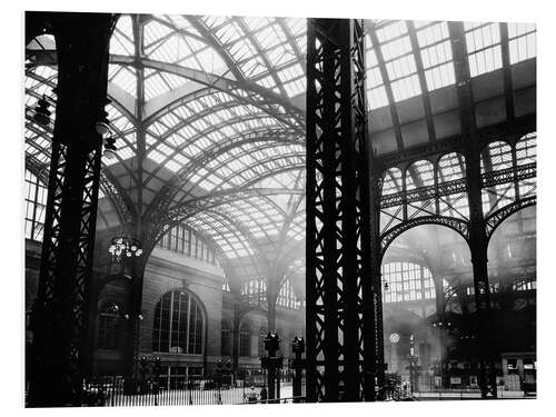 Foam board print Historic New York: Penn Station, Manhattan