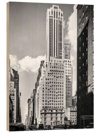 Holzbild Historisches New York: Madison Avenue