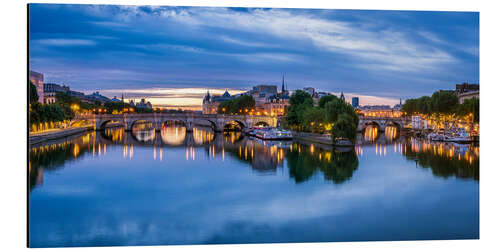 Aluminium print Pont Neuf and Seine in Paris, France