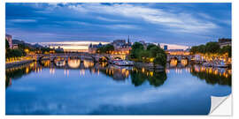 Naklejka na ścianę Pont Neuf and Seine in Paris, France