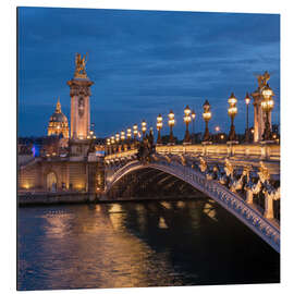 Alubild Les Invalides und Pont Alexandre III in Paris, Frankreich