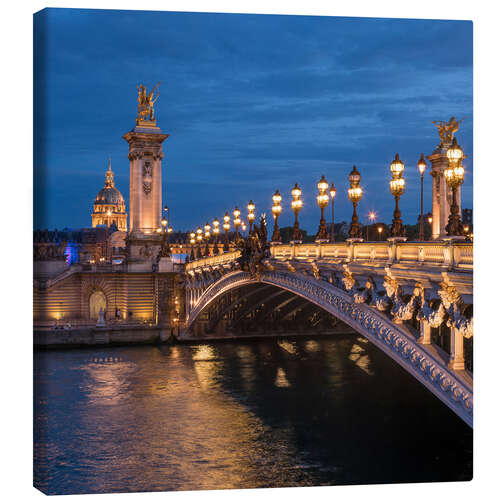 Canvastavla Les Invalides and Pont Alexandre III in Paris, France