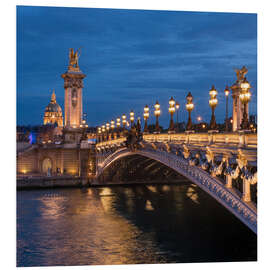 PVC-tavla Les Invalides and Pont Alexandre III in Paris, France