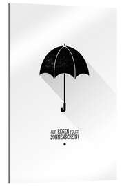 Gallery print Umbrella - The sun will always shine after the rain.