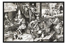 Gerahmter Kunstdruck Der Alchemist