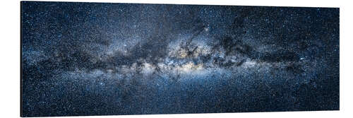 Aluminium print Milky way panorama