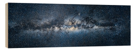 Tableau en bois  Voie lactée, panorama - Jan Christopher Becke