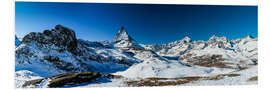 Foam board print Alps - Riffelberg - Matterhorn