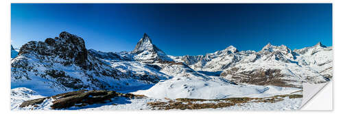 Självhäftande poster Alps - Riffelberg - Matterhorn