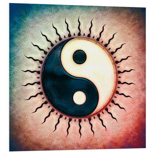 Foam board print Yin Yang - Sun II