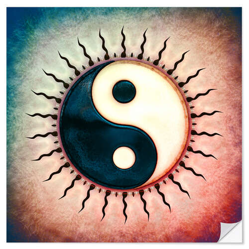 Wall sticker Yin Yang - Sun II