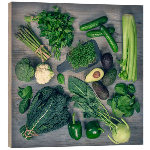 Obraz na drewnie Alkaline foods III