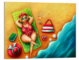 Gallery print Plump woman on the beach