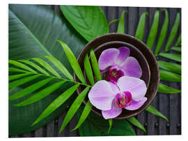 Foam board print Tropical Zen Orchid