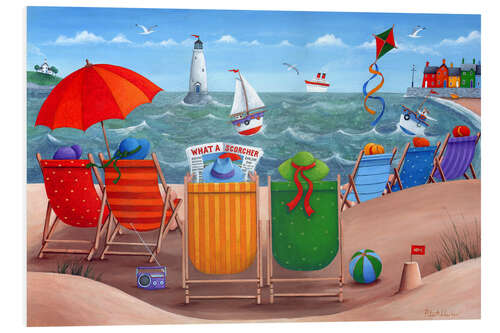Foam board print Beach scene