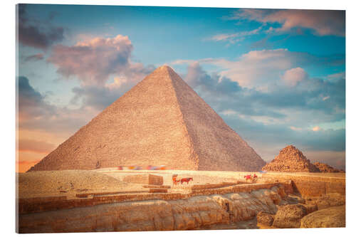 Acrylic print great pyramid of Giza in Egypt