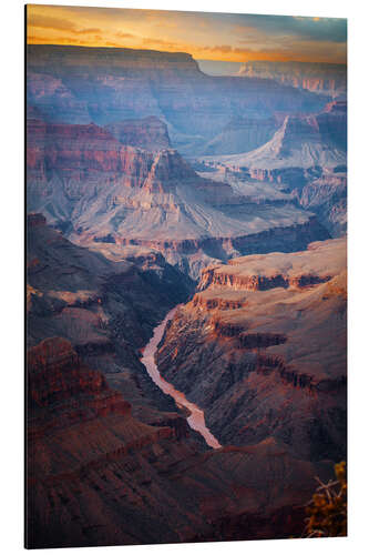 Aluminium print Amazing Sunrise of the Grand Canyon