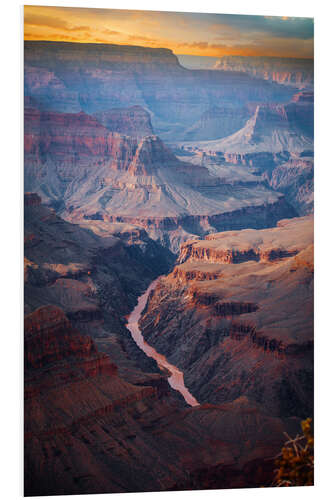 Foam board print Amazing Sunrise at the Grand Canyon