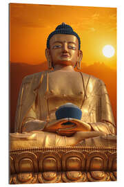 Gallery Print Buddha in goldenem Licht