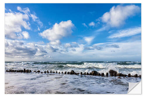 Naklejka na ścianę Swell of the Baltic Sea