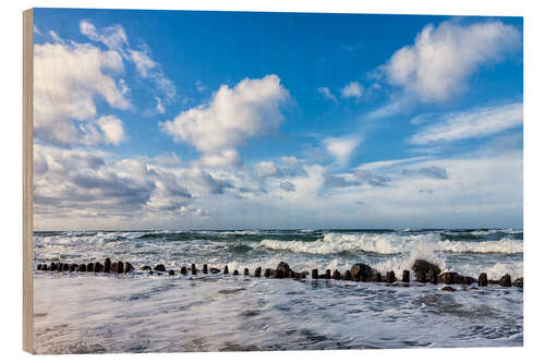 Print på træ Swell of the Baltic Sea