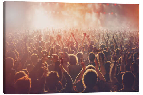 Lienzo People at the concert