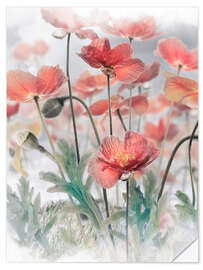 Wall sticker Mohn HDR