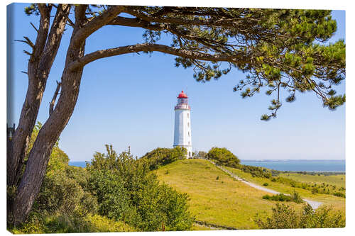 Leinwandbild Leuchtturm Dornbusch auf Hiddensee